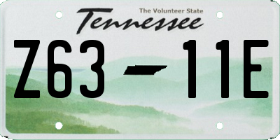 TN license plate Z6311E