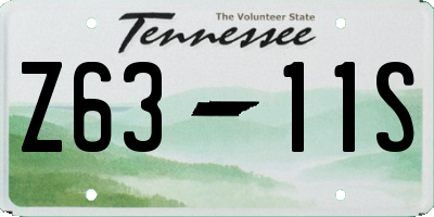 TN license plate Z6311S