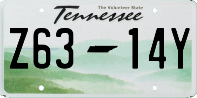 TN license plate Z6314Y