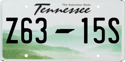TN license plate Z6315S