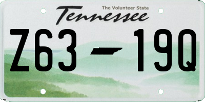 TN license plate Z6319Q
