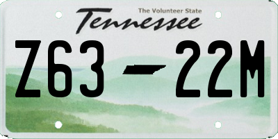 TN license plate Z6322M