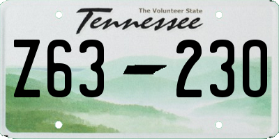 TN license plate Z6323O