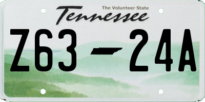TN license plate Z6324A