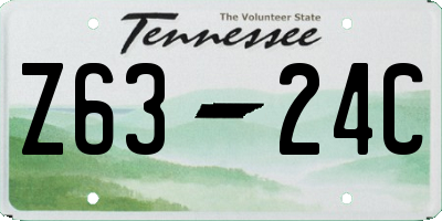TN license plate Z6324C