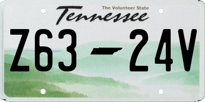 TN license plate Z6324V