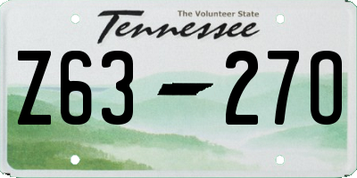 TN license plate Z6327O