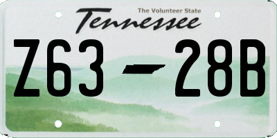 TN license plate Z6328B