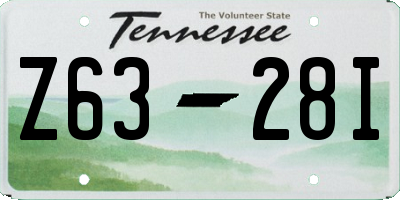 TN license plate Z6328I