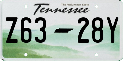 TN license plate Z6328Y
