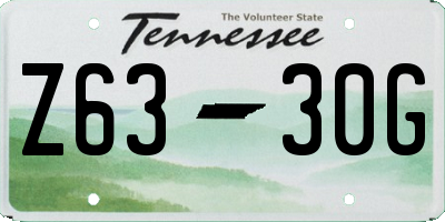 TN license plate Z6330G