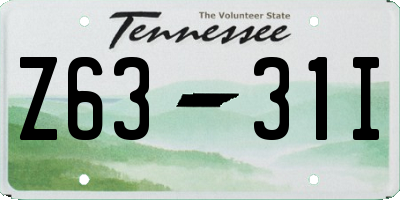 TN license plate Z6331I