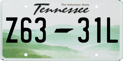 TN license plate Z6331L