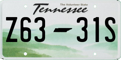 TN license plate Z6331S
