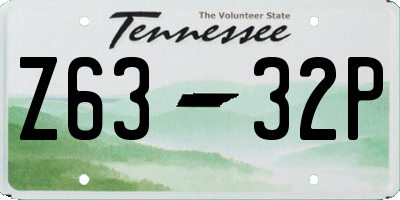 TN license plate Z6332P