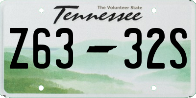 TN license plate Z6332S