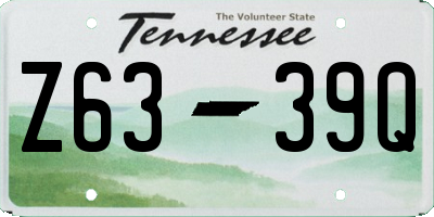 TN license plate Z6339Q