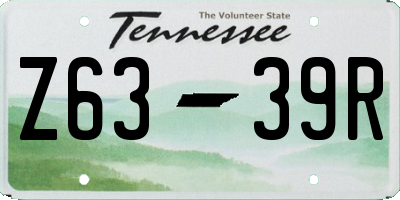 TN license plate Z6339R