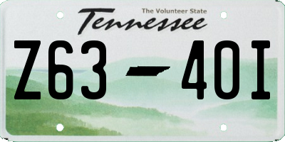 TN license plate Z6340I