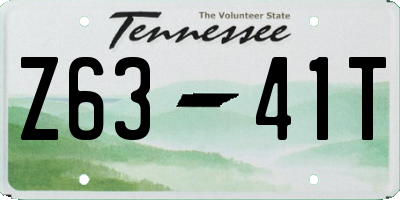 TN license plate Z6341T