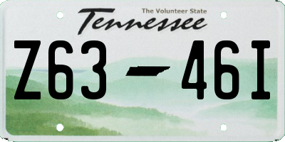 TN license plate Z6346I