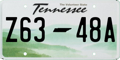 TN license plate Z6348A