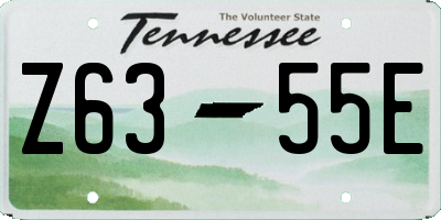 TN license plate Z6355E