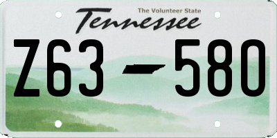 TN license plate Z6358O