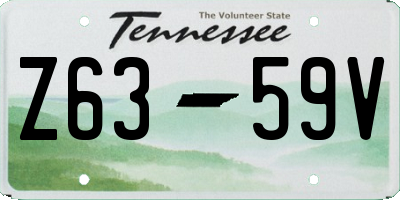 TN license plate Z6359V