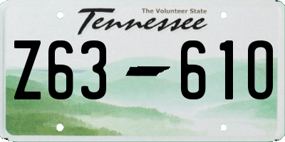 TN license plate Z6361O