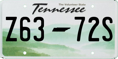 TN license plate Z6372S