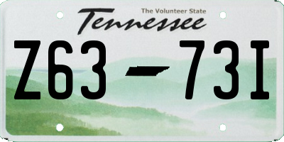 TN license plate Z6373I