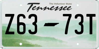 TN license plate Z6373T