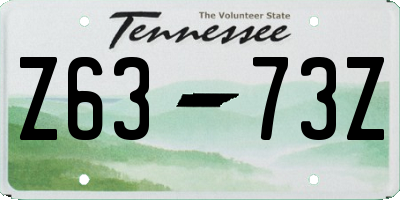 TN license plate Z6373Z