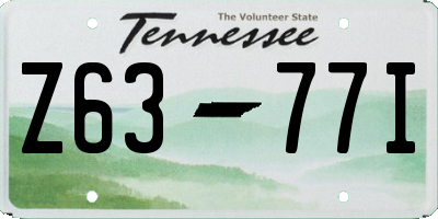 TN license plate Z6377I