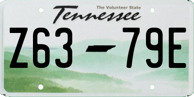 TN license plate Z6379E