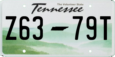 TN license plate Z6379T