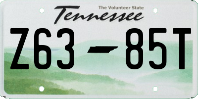 TN license plate Z6385T