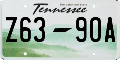TN license plate Z6390A