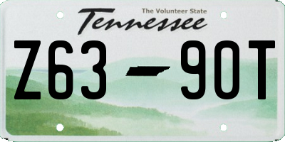 TN license plate Z6390T