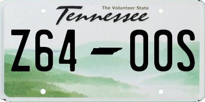 TN license plate Z6400S
