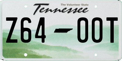 TN license plate Z6400T
