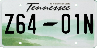 TN license plate Z6401N