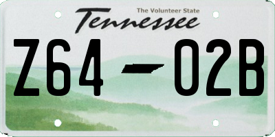 TN license plate Z6402B