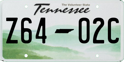 TN license plate Z6402C