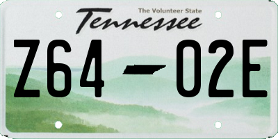 TN license plate Z6402E