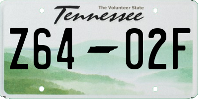 TN license plate Z6402F