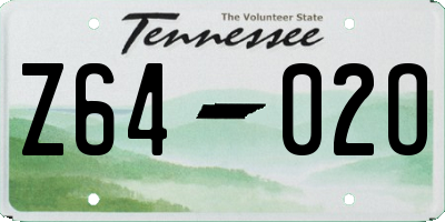 TN license plate Z6402O