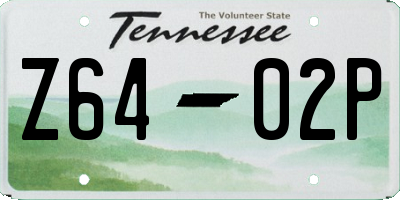 TN license plate Z6402P