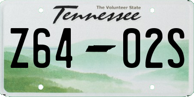 TN license plate Z6402S